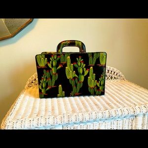 Cactus print handbag
